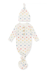 Knotted Gown with Hat Set in Pastel Mickey Mouse