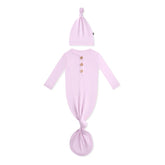 Knotted Gown with Hat Set in Thistle