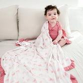 Ruffle Toddler Blanket in Bow 0.5