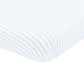 Mini Crib Sheet in Small Mist Stripe