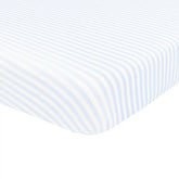 Crib Sheet in Small Mist Stripe