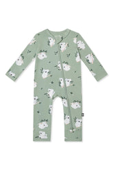 Zippered Romper in Koala