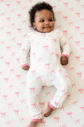 Zippered Romper in Bow