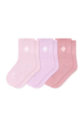 Crew Socks Combo 3-Pack in Ballet