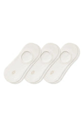 Women's No Show Socks 3-Pack in Cloud