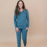 Women's Jogger Pajama Set in Atlantic