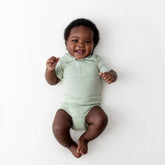 Polo Bodysuit in Basil