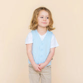 Tuxedo Vest in Breeze