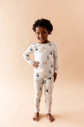 Long Sleeve Pajamas in Fluffy Cat
