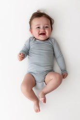 Long Sleeve Bodysuit in Fog