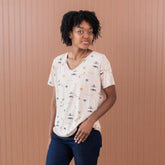 Women's Oversized V-Neck Tee in Gilmore Girls
