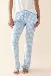 Women's Lounge Pants in Gingham Breeze