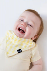 Bib in Gingham Chamomile