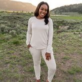 Women's Jogger Pajama Set in Oat