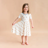 Twirl Dress in Teddy Bear