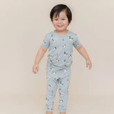 Short Sleeve with Pants Pajamas in Mallard Duck
