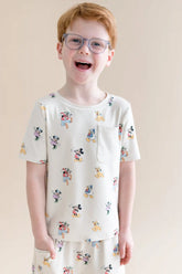 Toddler Crew Neck Tee in Mickey Mouse and Friends