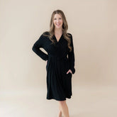 Women’s Lounge Robe in Midnight