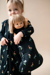 Baby Doll Sleep Bag in Midnight Wildflower