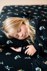 Toddler Pillowcase in Midnight Wildflower