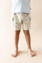 Cargo Short in Pastel Mickey Mouse