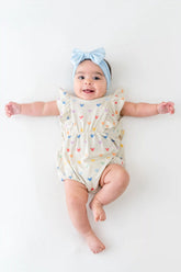 Bubble Romper in Pastel Mickey Mouse