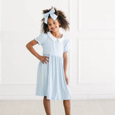 Peter Pan Collar Dress in Breeze