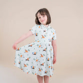 Polo Dress in Winnie the Pooh Hundred Acre Wood