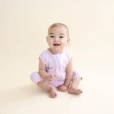 Zippered Sleeveless Romper in Thistle