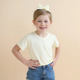 Toddler V-Neck Tee in Chamomile