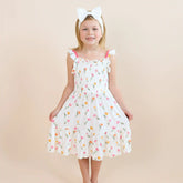 Smocked Dress in Tulip