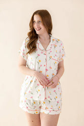 Women's Short Sleeve Pajama Set in Tulip