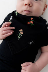 Bib in Midnight Wildflower