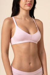Women's V-Neck Bra in Peony