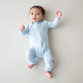 Zippered Romper in Breeze