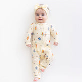 Zippered Romper in Winnie the Pooh Celebration