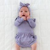 Knotted Bow Headband in Taro