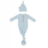 Knotted Gown with Hat Set in Fog