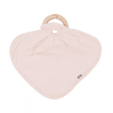 Lovey in Blush with Removable Wooden Teething Ring