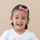 Tiny Nylon Bow in Apple Blossom