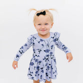 Tiny Nylon Bow in Midnight