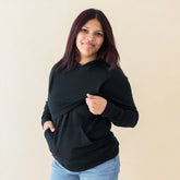 Women's French Terry Nursing Hoodie in Midnight