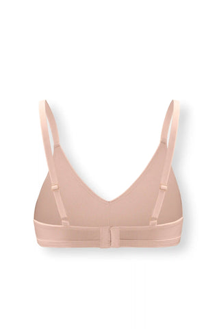 Women's V-Neck Bra in Chai