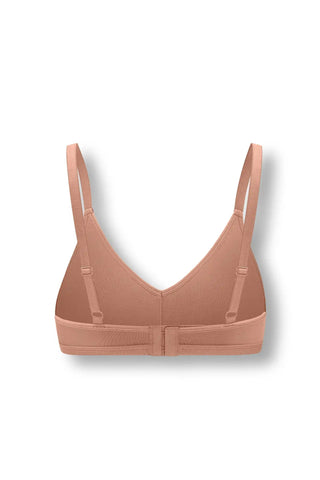Women's V-Neck Bra in Latte