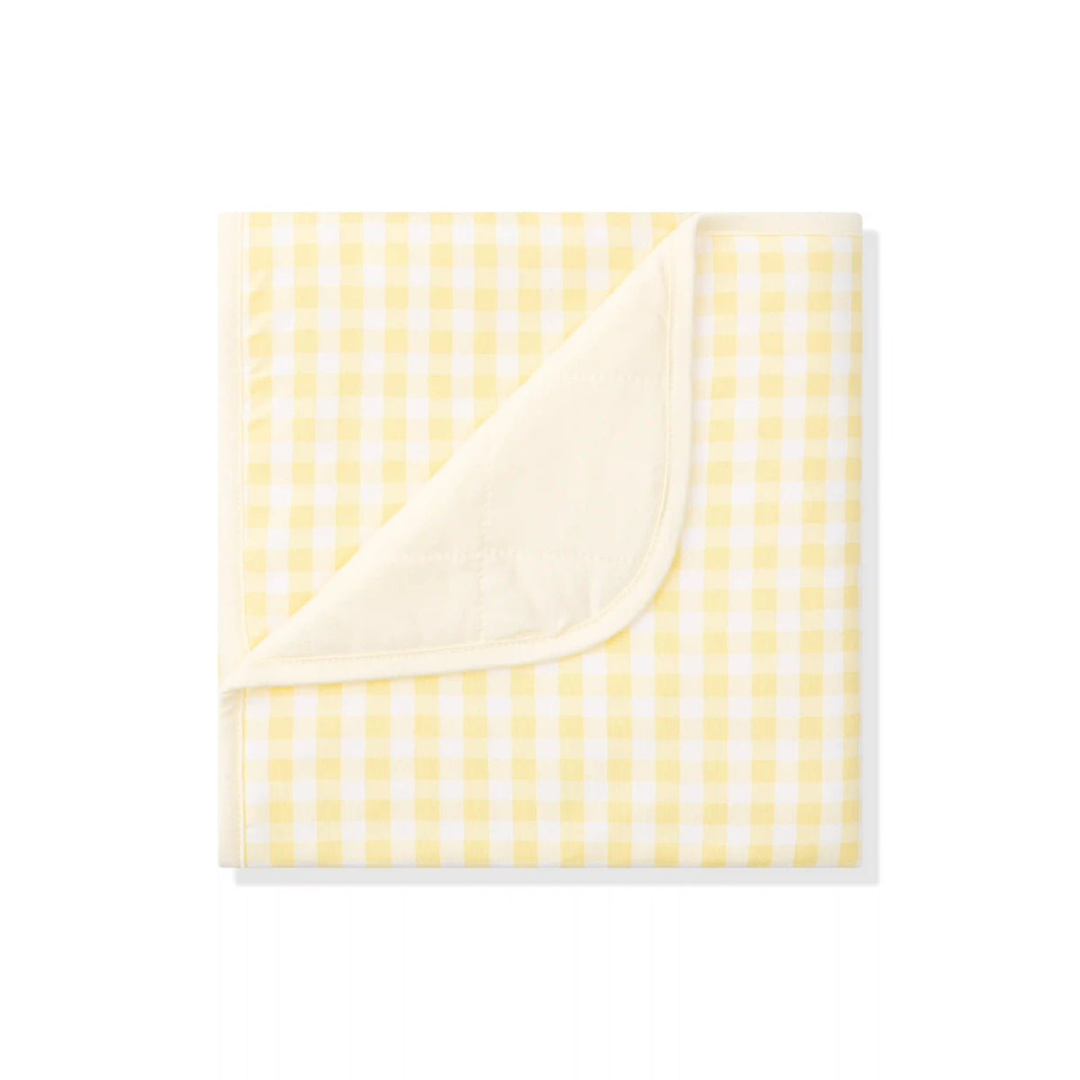 Baby Blanket in Gingham Chamomile 1.0
