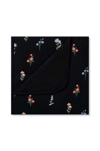 Baby Blanket in Midnight Wildflower 1.0