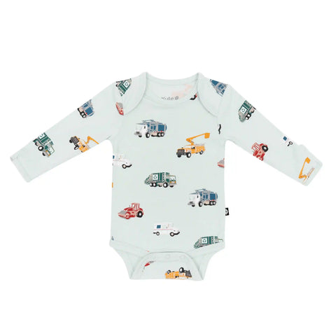 Long Sleeve Bodysuit in City Vehicles