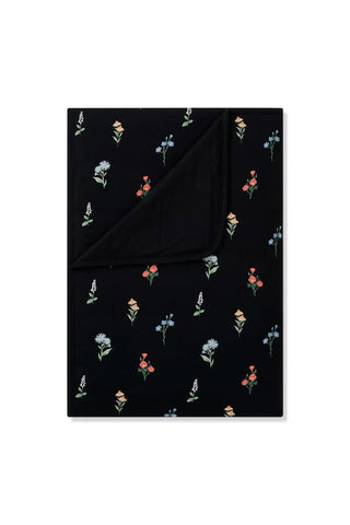 Toddler Blanket in Midnight Wildflower 1.0