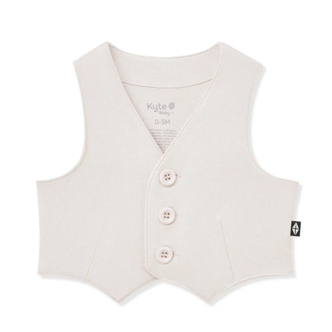 Tuxedo Vest in Oat