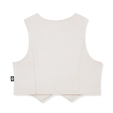 Tuxedo Vest in Oat